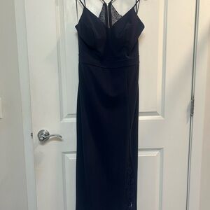 City Triangles Strapless Navy Dress